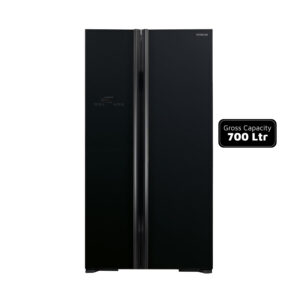 Hitachi Side by Side Refrigerator 641ltr Black