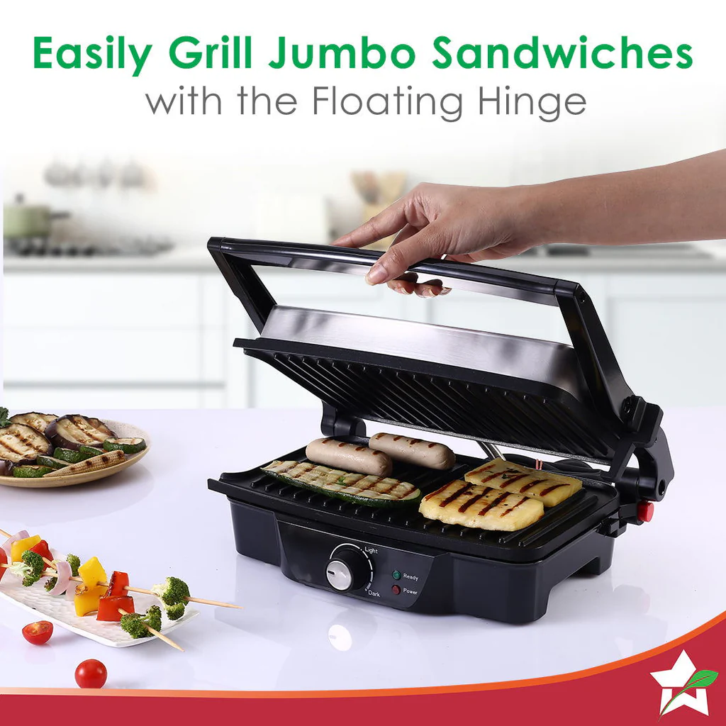 Wonderchef Electric Contact Grill Sandwich Maker 1500W Shop online in qatar