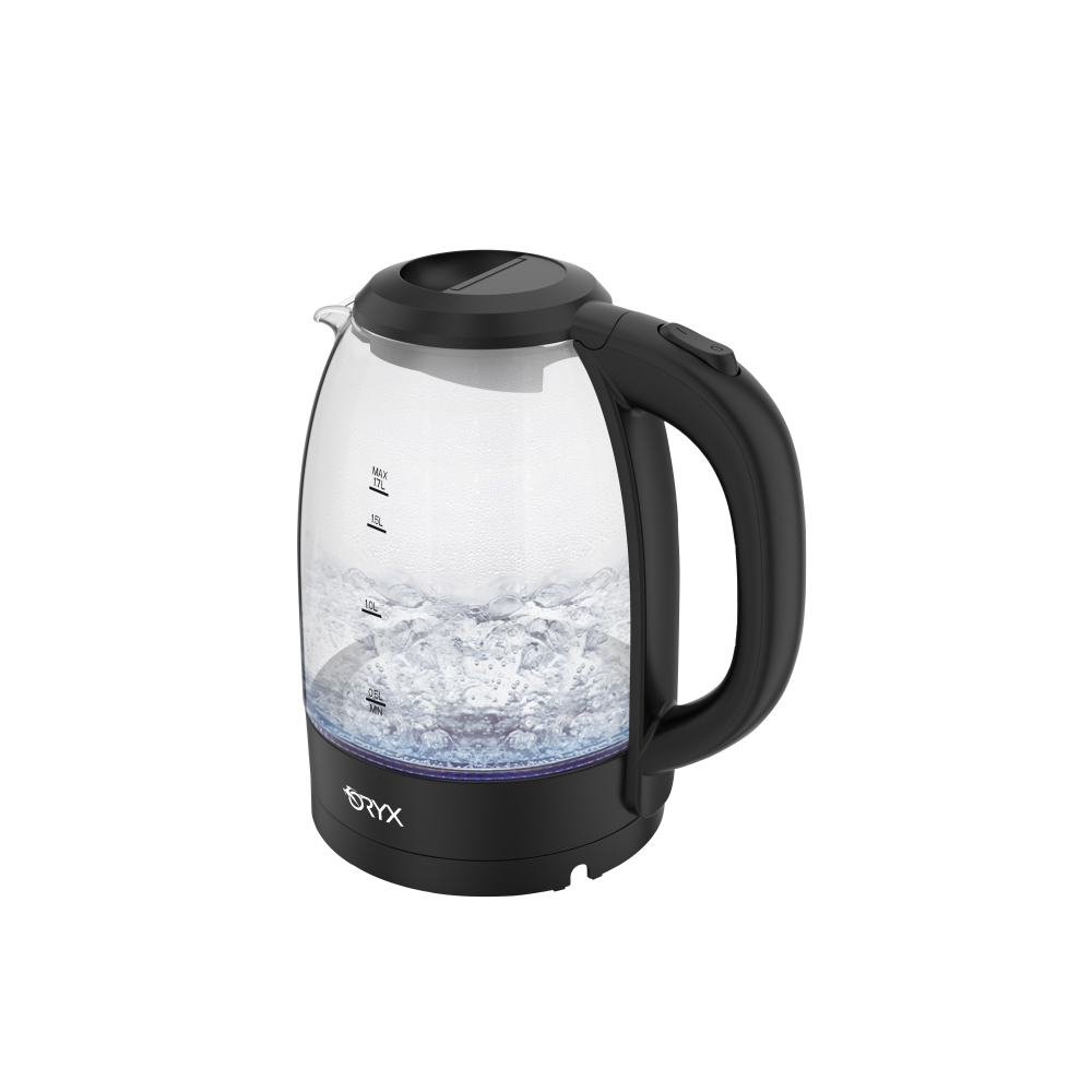ORYX Electric Kettle 1.7L – Transparent Glass | Kettles | Small Appliances