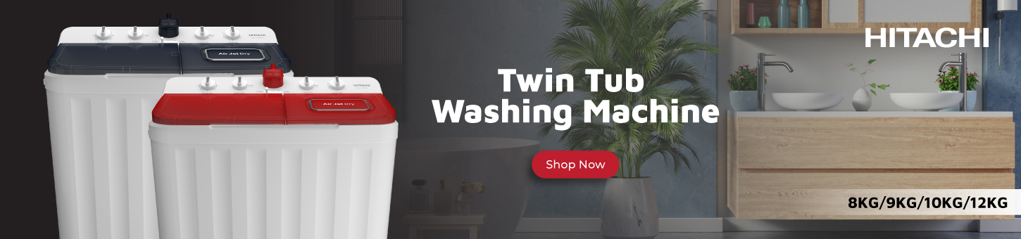 Hitachi twin tub washing machine