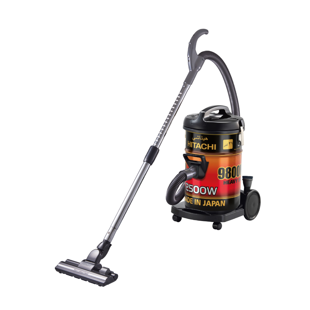 Hitachi Drum Vacuum Cleaner 21L – Red-Gold-Black