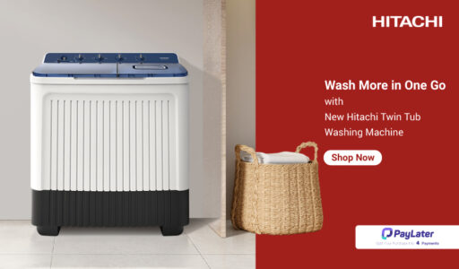 Hitachi twin tub washing machine