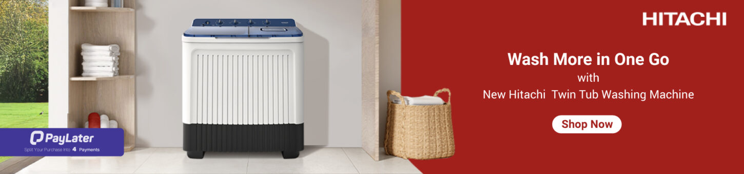 Hitachi twin tub washing machine
